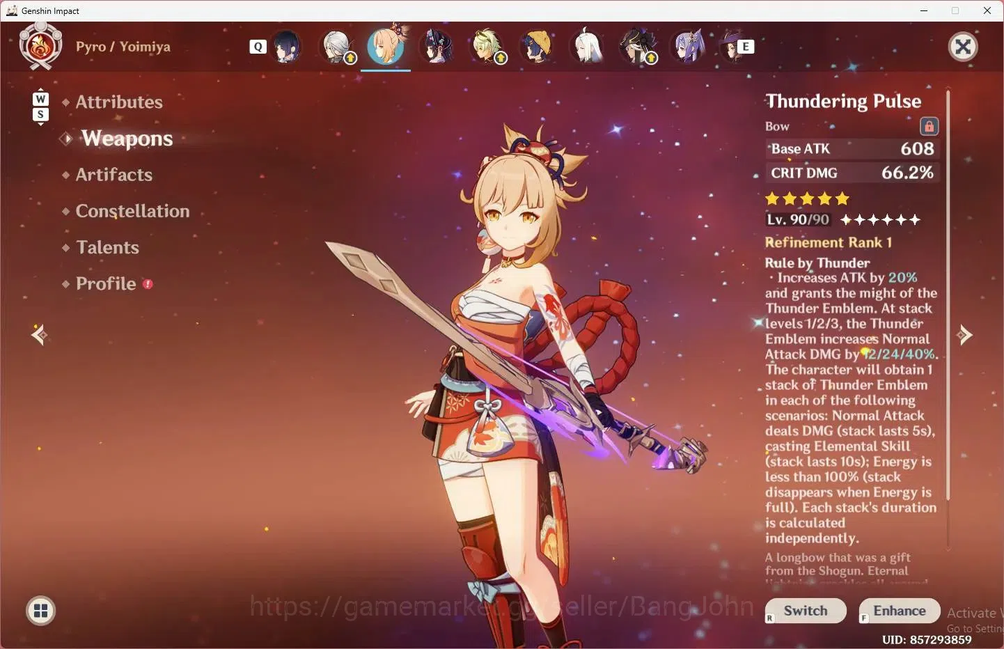 Genshin Impact Accounts ASIA | AR 59 |14 Limit+7 Standar|[Neuvillette,Xiao image 9