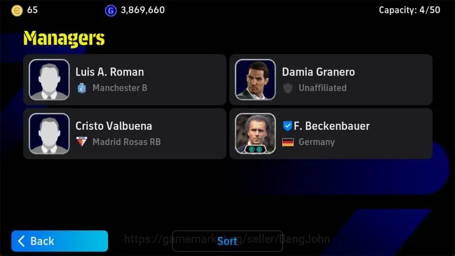 eFootball Accounts Android|PW 3190|Roberto Carlos Epic,Ronaldinho Gau image 4