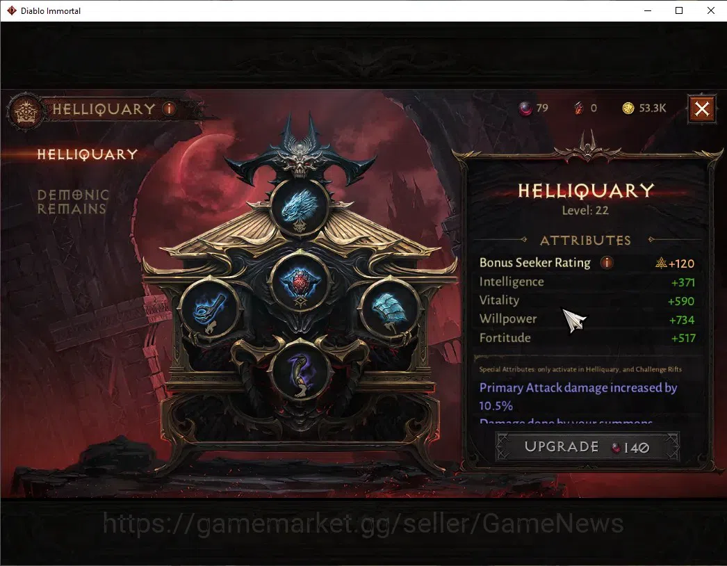 Diablo Immortal Accounts NA-Chain of Honor|CS ON|Lv60(800)|Necromancer|CR 4 image 7