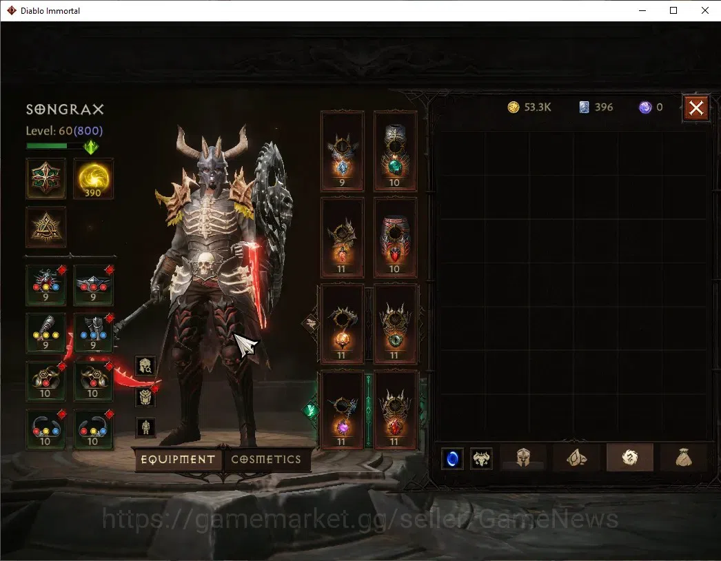 Diablo Immortal Accounts NA-Chain of Honor|CS ON|Lv60(800)|Necromancer|CR 4 image 8