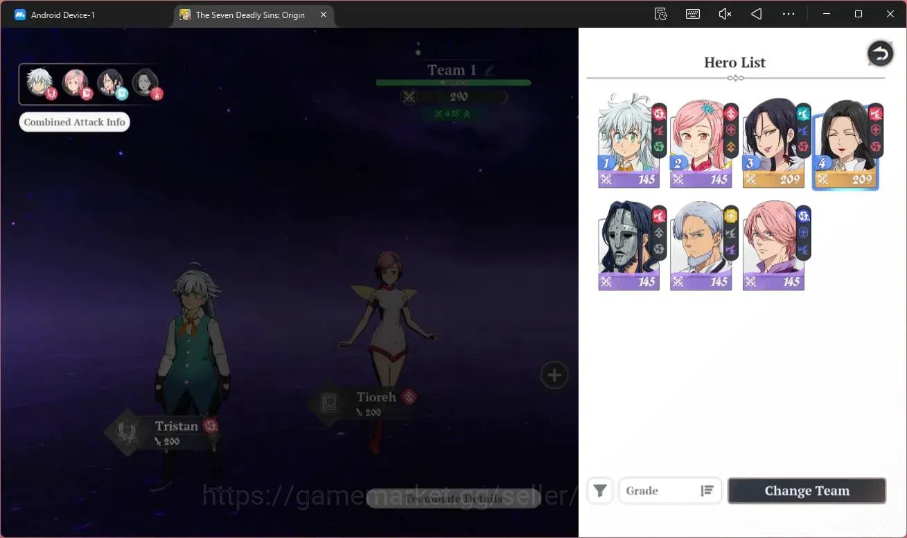 The Seven Deadly Sins: Origin Accounts EUROPE | Fresh Starter | Lv2 WL1 | 2 SSR Merlin, G image 2
