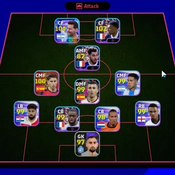 eFootball Accounts Legends & Iconic Players Android|Power 3070|Pack France|Show Time Lionel Messi International