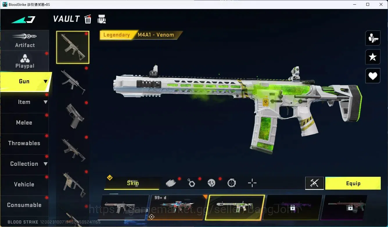Blood Strike Accounts ASIA | Eternal Desert Eagle-Scorpius |Collab Gun 3 image 2
