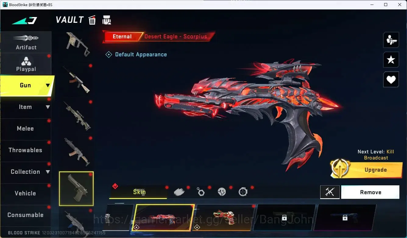 Blood Strike Accounts ASIA | Eternal Desert Eagle-Scorpius |Collab Gun 3 image 7