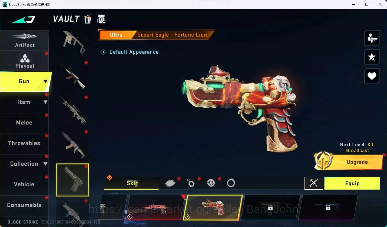 Blood Strike Accounts ASIA | Eternal Desert Eagle-Scorpius |Collab Gun 3 image 8