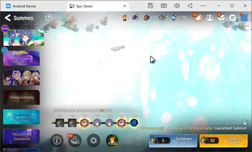 Epic Seven Accounts Global Unverif|25ML (RNL speed 300, S.N.Yulha,Dark image 1