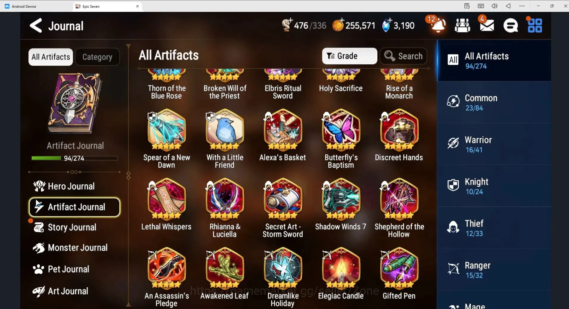 Epic Seven Accounts Global Unverif|25ML (RNL speed 300, S.N.Yulha,Dark image 13
