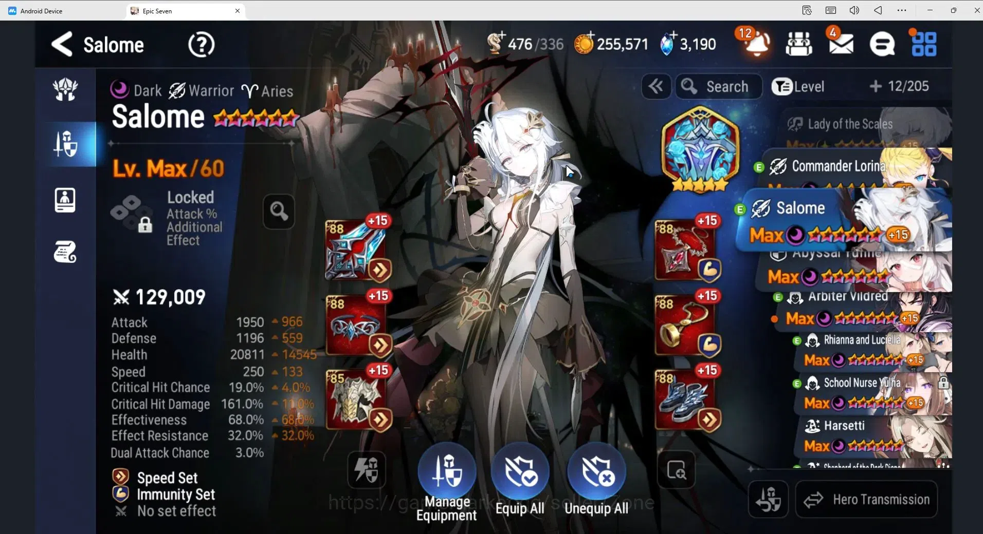 Epic Seven Accounts Global Unverif|25ML (RNL speed 300, S.N.Yulha,Dark image 17