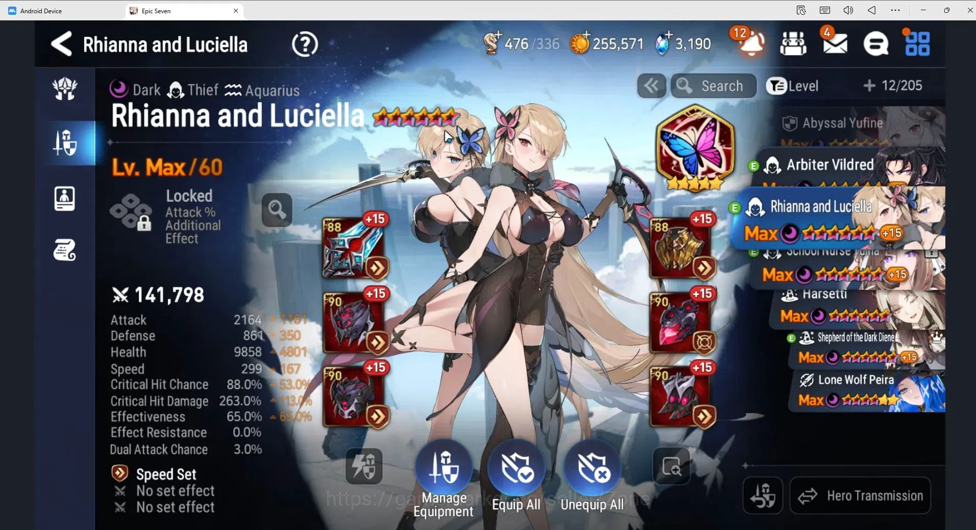Epic Seven Accounts Global Unverif|25ML (RNL speed 300, S.N.Yulha,Dark image 18