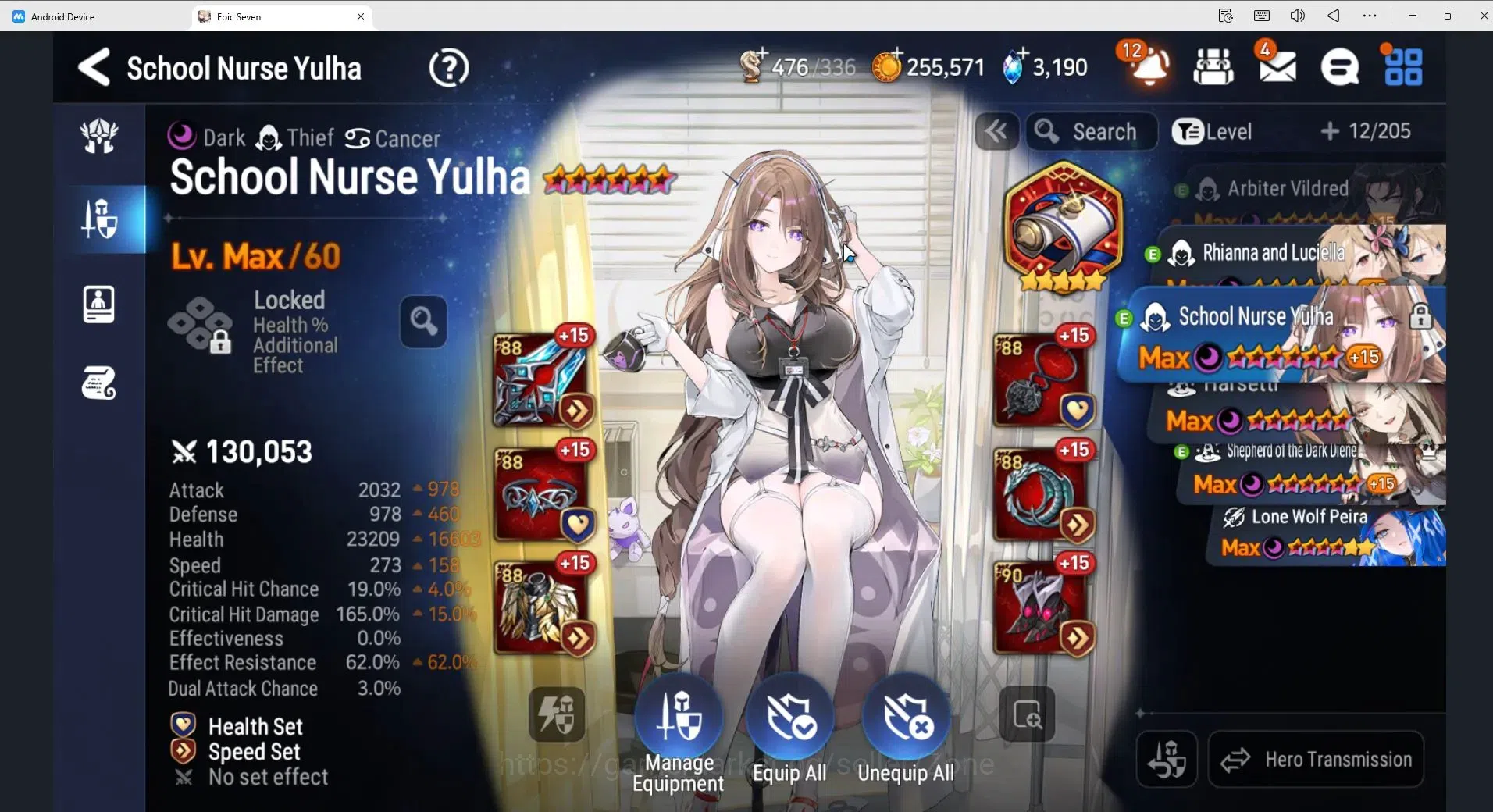 Epic Seven Accounts Global Unverif|25ML (RNL speed 300, S.N.Yulha,Dark image 19