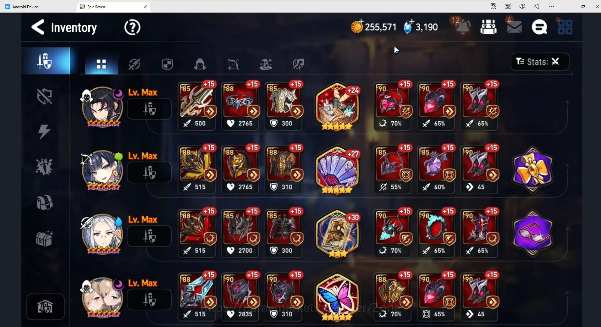 Epic Seven Accounts Global Unverif|25ML (RNL speed 300, S.N.Yulha,Dark image 20
