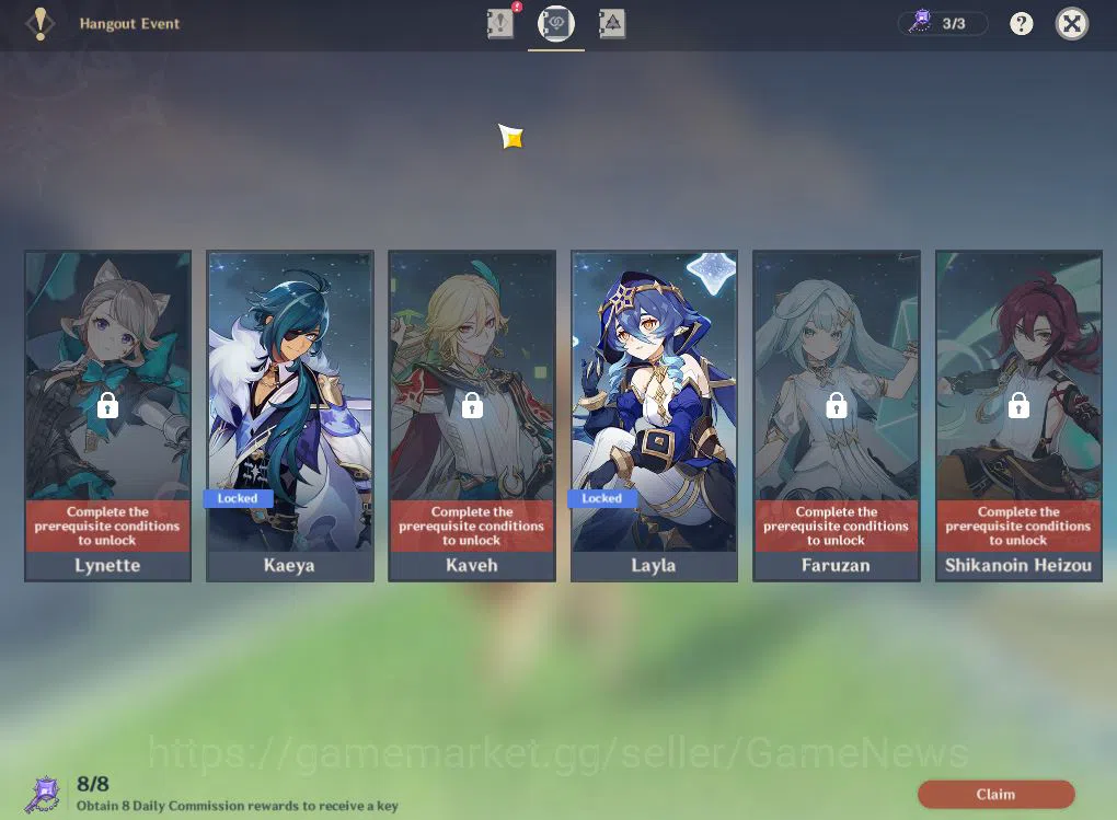 Genshin Impact Accounts ASIA|AR55|4Limited+2(*5Weapon)|ArlecchinoC1+Sign,F image 15