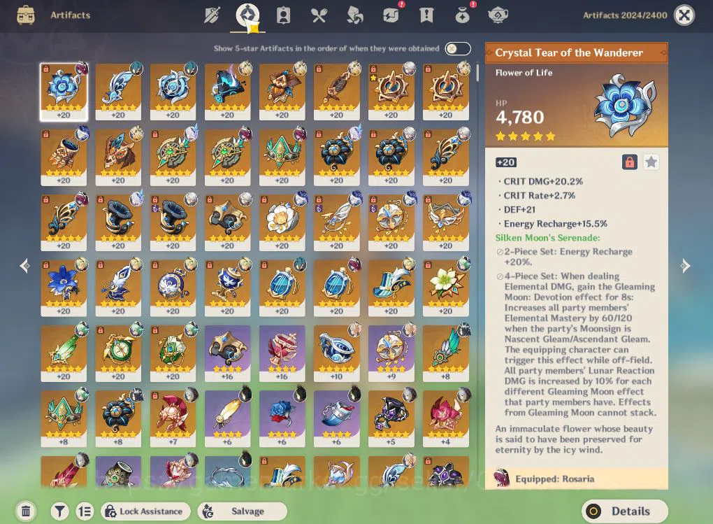 Genshin Impact Accounts ASIA|AR55|4Limited+2(*5Weapon)|ArlecchinoC1+Sign,F image 8