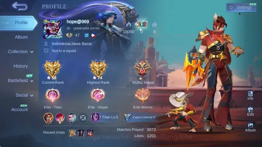 Mobile Legends: Bang Bang Accounts Global|Skin 113|Expert|Sanrio Floryn|Collab Cyclop image 18
