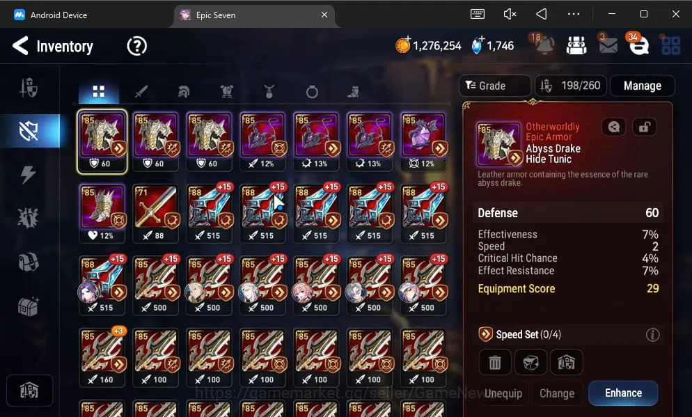 Epic Seven Accounts GLOBAL UNVERIF|7 ML(Salome,LOT Scales,Rof Light,Et image 11