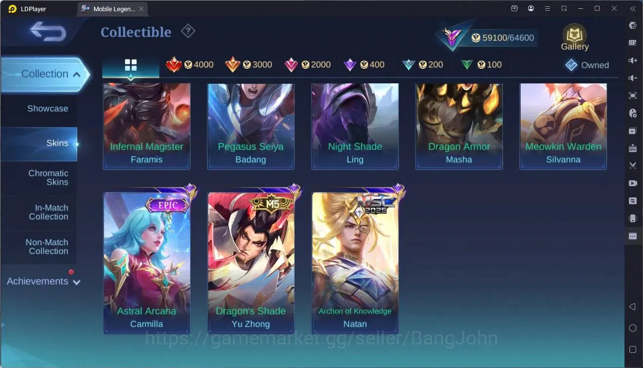 Mobile Legends: Bang Bang Accounts Global|Hero 96|Skin 274|Renowned|Prime YZ|CC Natal image 15
