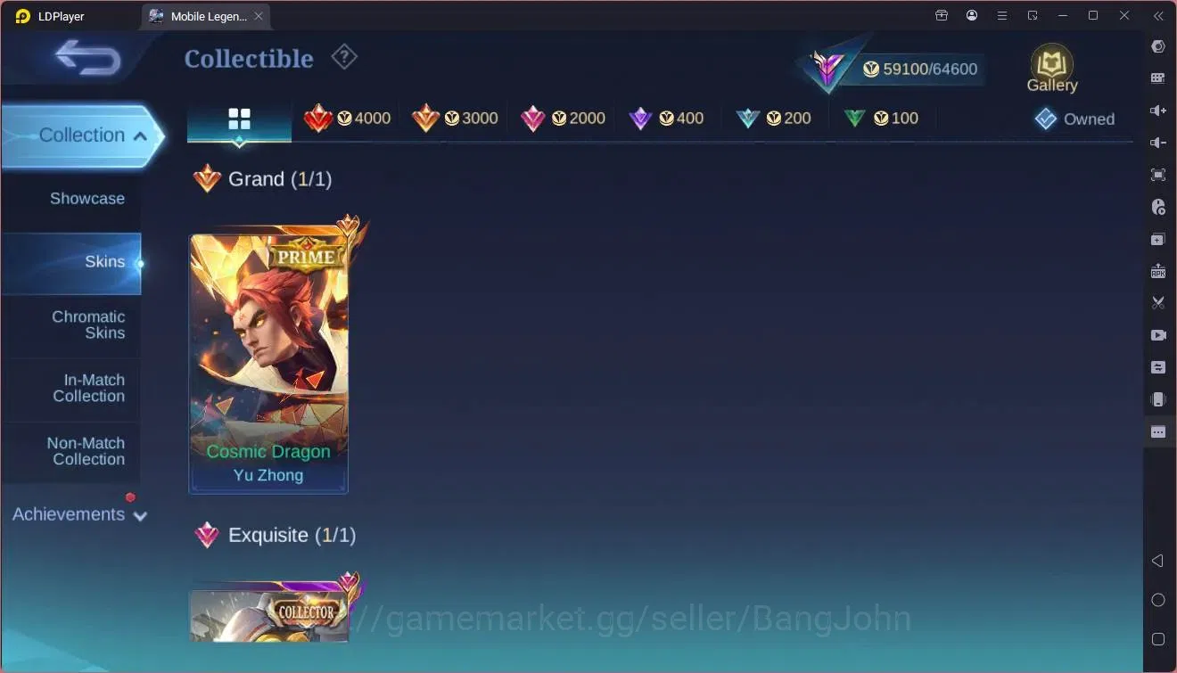 Mobile Legends: Bang Bang Accounts Global|Hero 96|Skin 274|Renowned|Prime YZ|CC Natal image 7