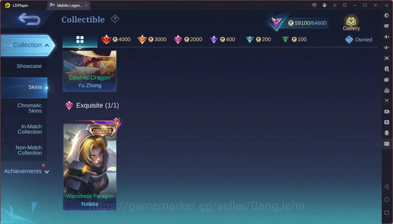 Mobile Legends: Bang Bang Accounts Global|Hero 96|Skin 274|Renowned|Prime YZ|CC Natal image 8