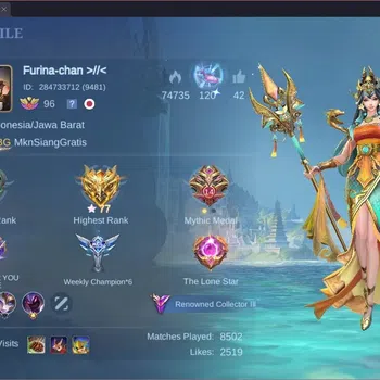 Mobile Legends: Bang Bang Collector Global|Hero 96|Skin 274|Renowned|Prime YZ|CC Natal image 1
