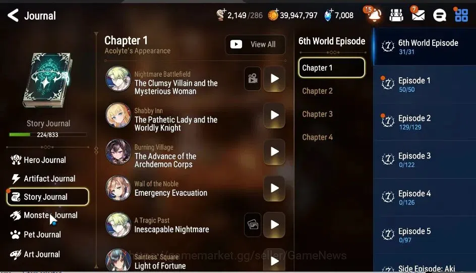 Epic Seven Accounts GLOBAL Unverif|NewEra|9 ML(NM LUna,RoLight,Straze, image 10