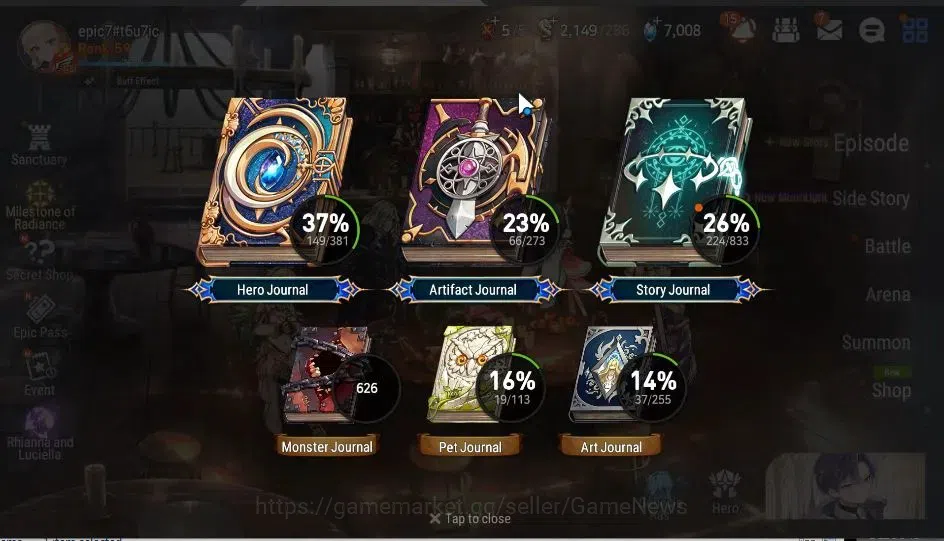 Epic Seven Accounts GLOBAL Unverif|NewEra|9 ML(NM LUna,RoLight,Straze, image 3