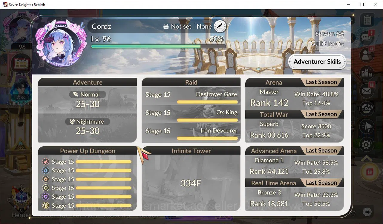 Seven Knights Re:Birth Accounts Global Sea|4 Ex-7k [Juri,MeliaTC1,Fai,Rosie]& 21 T image 2
