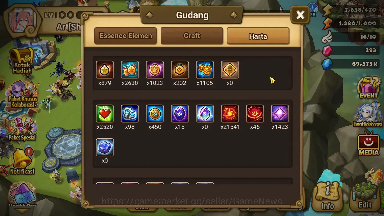 Summoners War: Sky Arena Accounts End-Game ASIA Lv100|4 Hot Lnd (Artamiel,Semei,Nina,Kai) 70+ NB 5 Speed vio rune 173+Swif 16