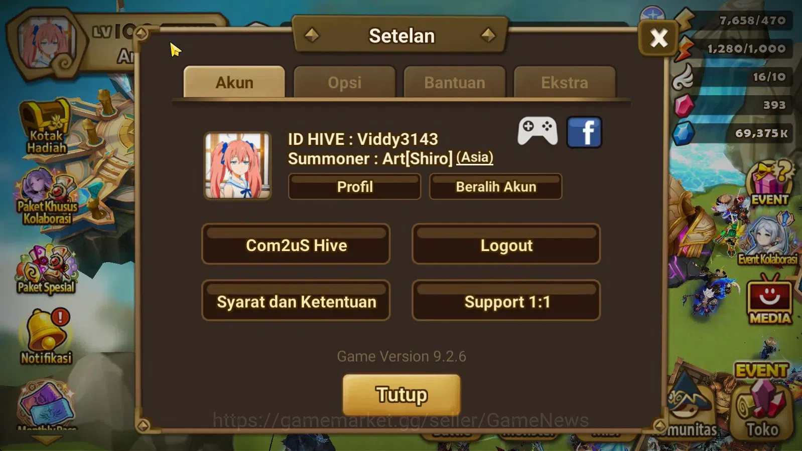 Summoners War: Sky Arena Accounts End-Game ASIA Lv100|4 Hot Lnd (Artamiel,Semei,Nina,Kai) 70+ NB 5 Speed vio rune 173+Swif 20