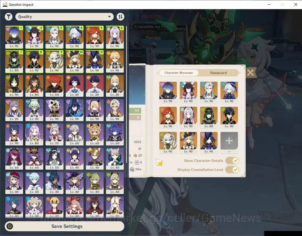 Genshin Impact Accounts Asia|AR 59|Rate On|55 InterFate|11 Limit+8(*5Weap) image 2