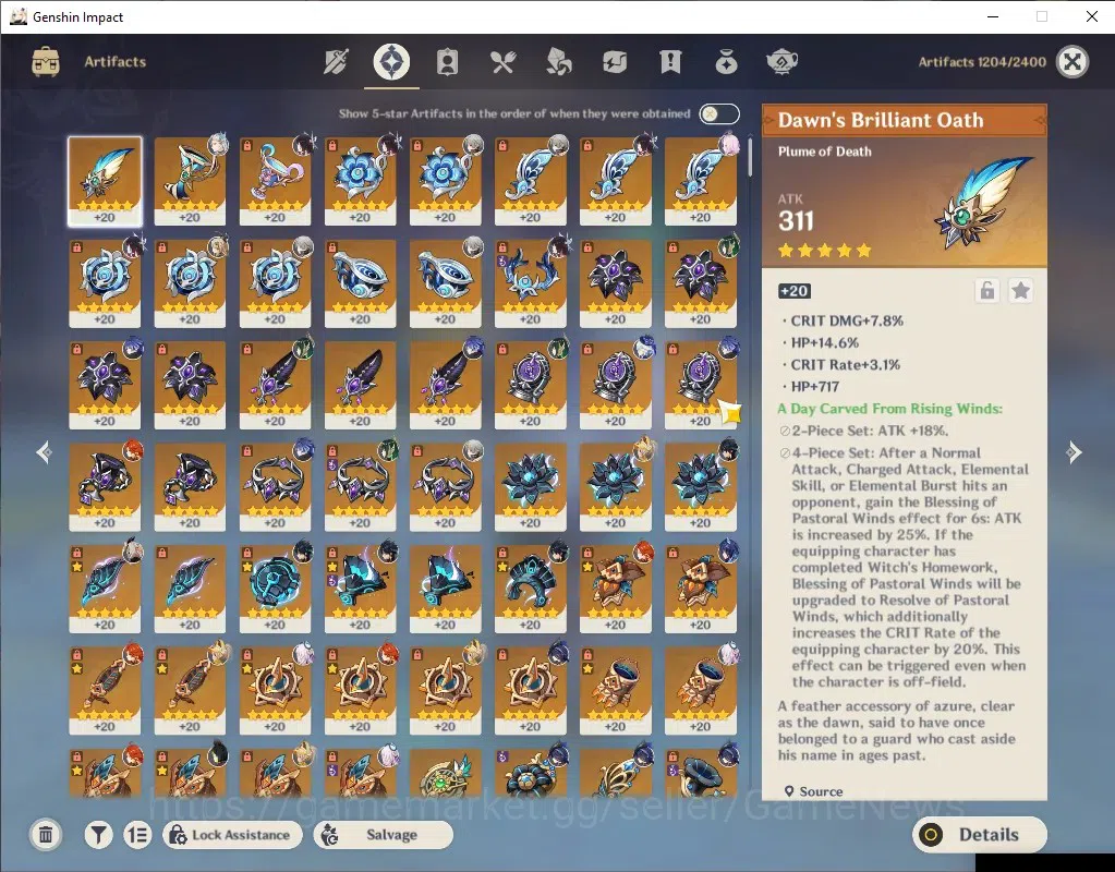 Genshin Impact Accounts Asia|AR 59|Rate On|55 InterFate|11 Limit+8(*5Weap) image 5