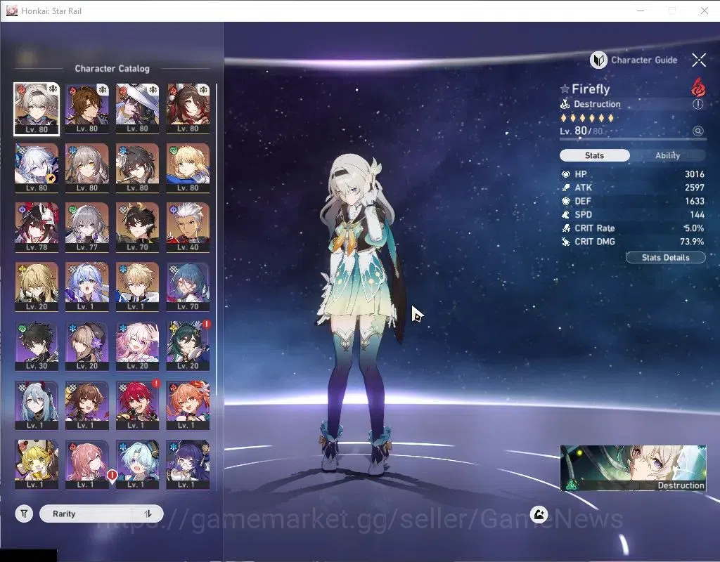 Honkai Star Rail Accounts Asia|TL 65|Bonus GI|11 Limited|Firefly+Sign,The Da image 4
