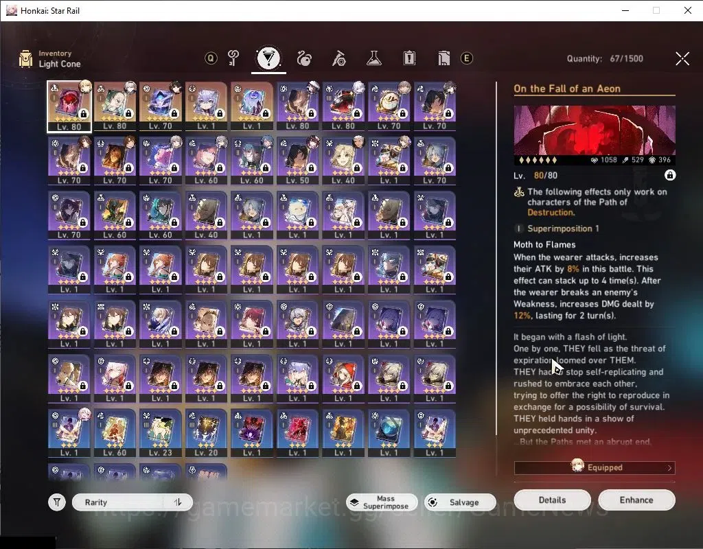 Honkai Star Rail Accounts Asia|TL 65|Bonus GI|11 Limited|Firefly+Sign,The Da image 5