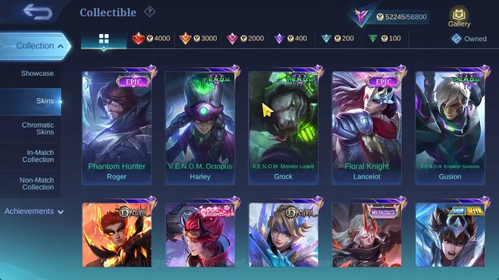 Mobile Legends: Bang Bang Accounts Hero 119|Skin 213|High Glory 58|Sanrio Floryn,CC N image 10