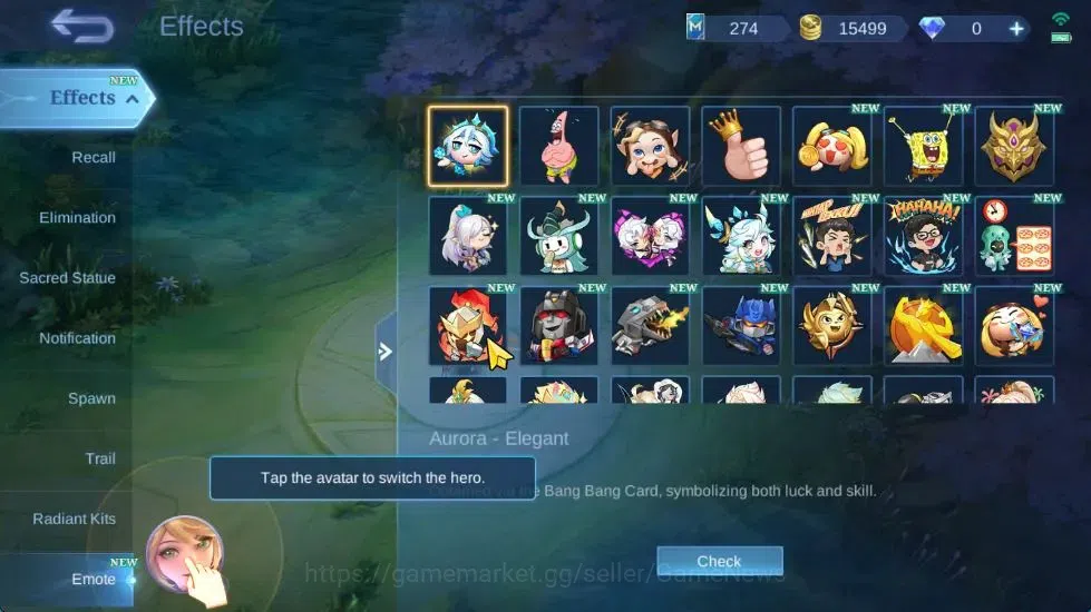 Mobile Legends: Bang Bang Accounts Hero 119|Skin 213|High Glory 58|Sanrio Floryn,CC N image 19