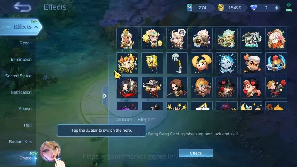 Mobile Legends: Bang Bang Accounts Hero 119|Skin 213|High Glory 58|Sanrio Floryn,CC N image 20