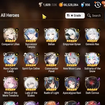 Epic Seven Accounts High-End GLOBAL UnVerif|30 ML(LOT Scales,TR Elvira,Belian,SN Yulha,G Ras,Salome,etc)+AUBE,AB