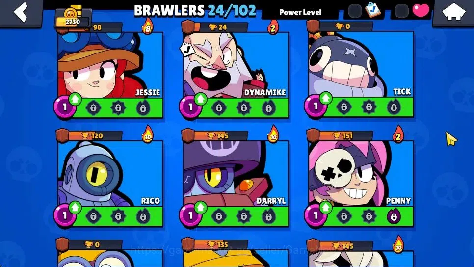 Brawl Stars Accounts 2730 Trophy|24 Brawlers 2 Max Lv|Full Buffies: Edgar,Emz|2 Epic Skin 1 SR|9K Coins 4K Bling|CN ON|Take 10
