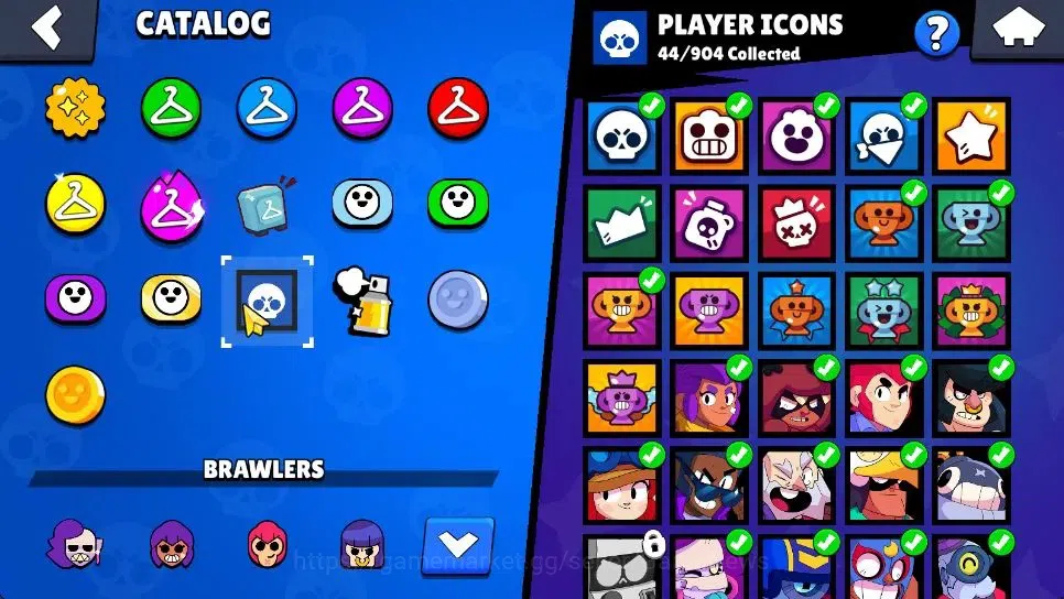 Brawl Stars Accounts 2730 Trophy|24 Brawlers 2 Max Lv|Full Buffies: Edgar,Emz|2 Epic Skin 1 SR|9K Coins 4K Bling|CN ON|Take 17