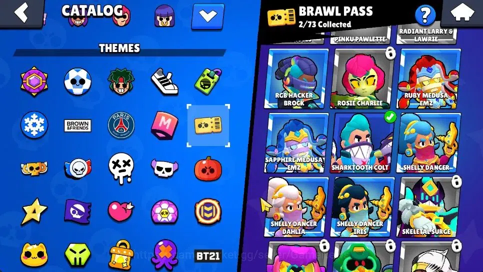 Brawl Stars Accounts 2730 Trophy|24 Brawlers 2 Max Lv|Full Buffies: Edgar,Emz|2 Epic Skin 1 SR|9K Coins 4K Bling|CN ON|Take 20
