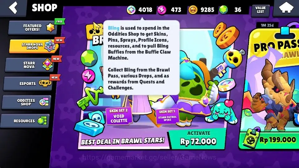 Brawl Stars Accounts 2730 Trophy|24 Brawlers 2 Max Lv|Full Buffies: Edgar,Emz|2 Epic Skin 1 SR|9K Coins 4K Bling|CN ON|Take 7