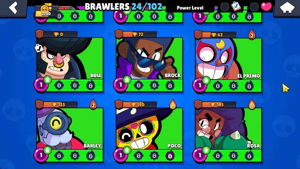 Brawl Stars Accounts 2730 Trophy|24 Brawlers 2 Max Lv|Full Buffies: Edgar,Emz|2 Epic Skin 1 SR|9K Coins 4K Bling|CN ON|Take 9