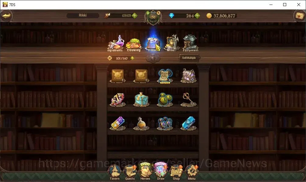 The Seven Deadly Sins: Grand Cross Accounts GLOBAL|1,1M CC|264 DM|20 LS|3 LR+6 UR|Nemesis Meli image 14