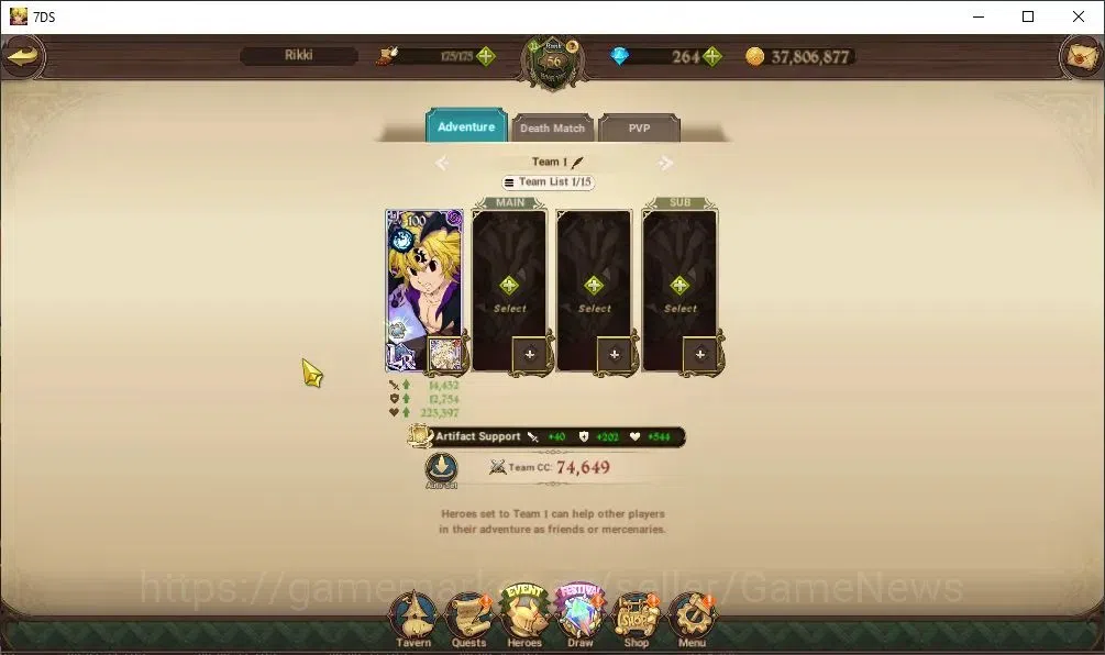 The Seven Deadly Sins: Grand Cross Accounts GLOBAL|1,1M CC|264 DM|20 LS|3 LR+6 UR|Nemesis Meli image 7