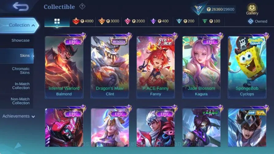 Mobile Legends: Bang Bang Accounts Global|Hero 108|Skin 163|Expert|Collab Badang+Cycl image 12