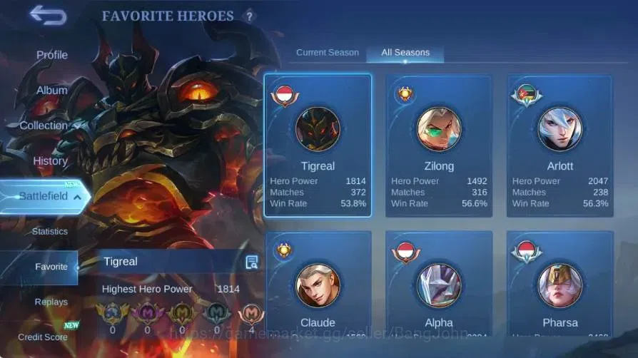 Mobile Legends: Bang Bang Accounts Global|Hero 108|Skin 163|Expert|Collab Badang+Cycl image 13
