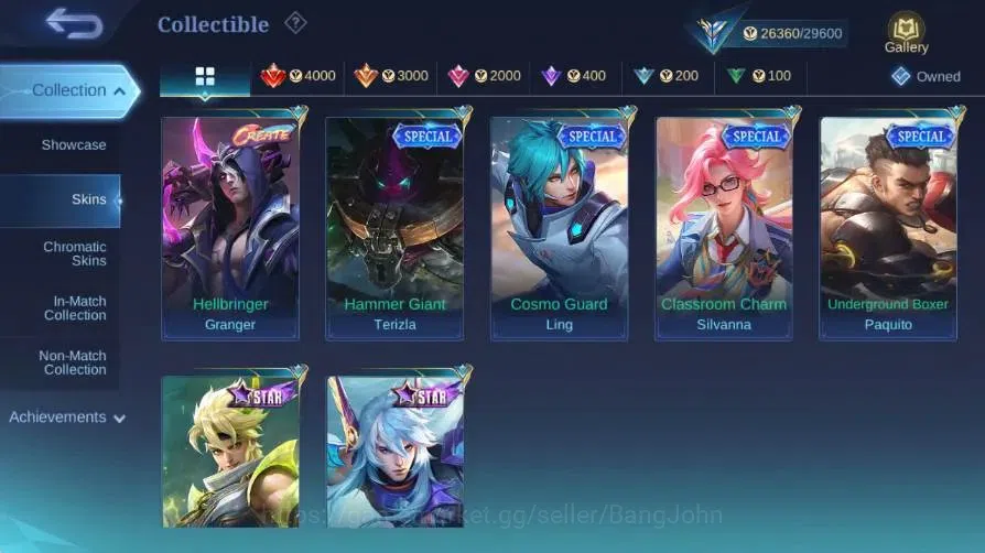 Mobile Legends: Bang Bang Accounts Global|Hero 108|Skin 163|Expert|Collab Badang+Cycl image 6