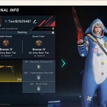Blood Strike Accounts Others ASIA | 1 Eternal Gun: MP5-Bloodrift Lv.3|1 Limited Striker|3 Legendary Guns|1 Epic Name