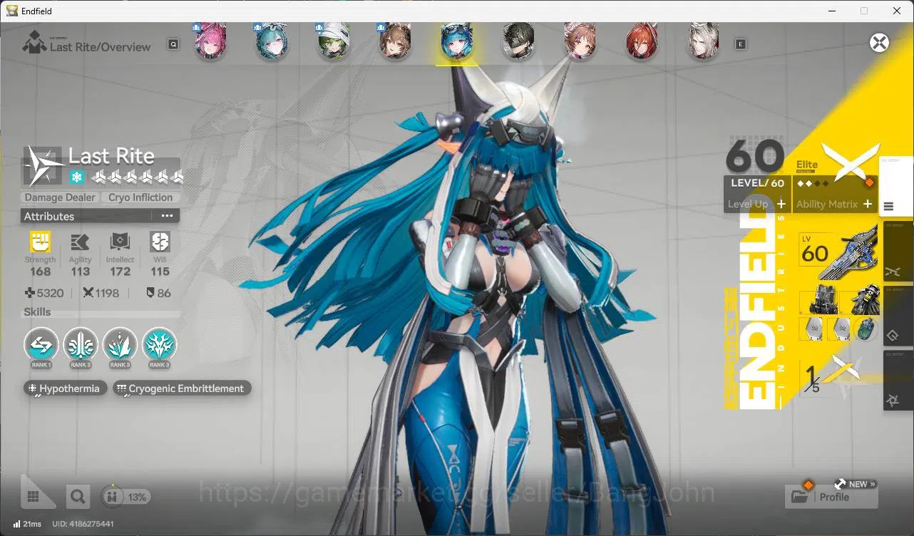 Arknights: Endfield Accounts ASIA | lv 55 Yvonne, gilberta, last rite, Ardelia, image 10