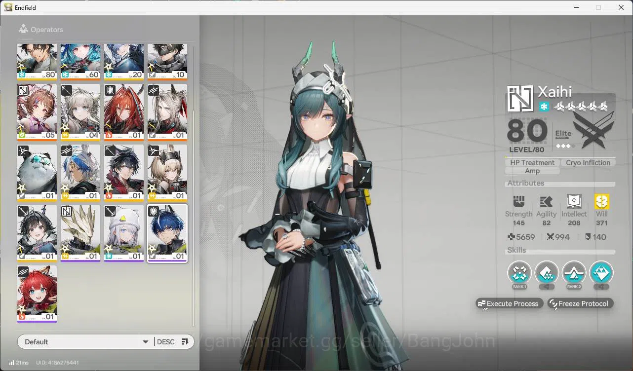 Arknights: Endfield Accounts ASIA | lv 55 Yvonne, gilberta, last rite, Ardelia, image 7