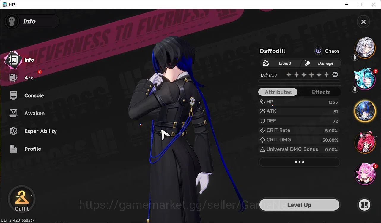 Neverness to Everness Accounts GLOBAL NA |HL 3| 2 SSR Limited Nanally & Daffodill image 2